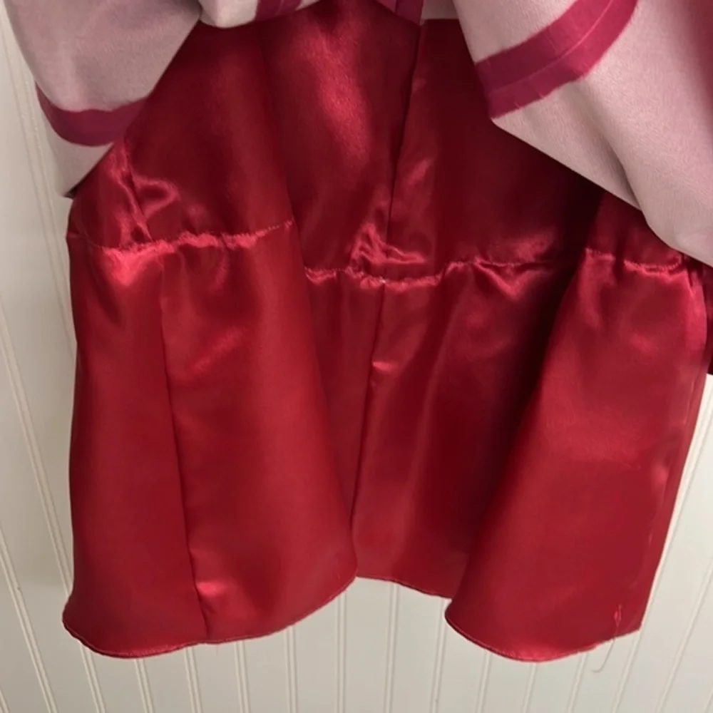 Jenny Yoo Collection 100%silk Pink Strapless Dress - Picture 8 of 9